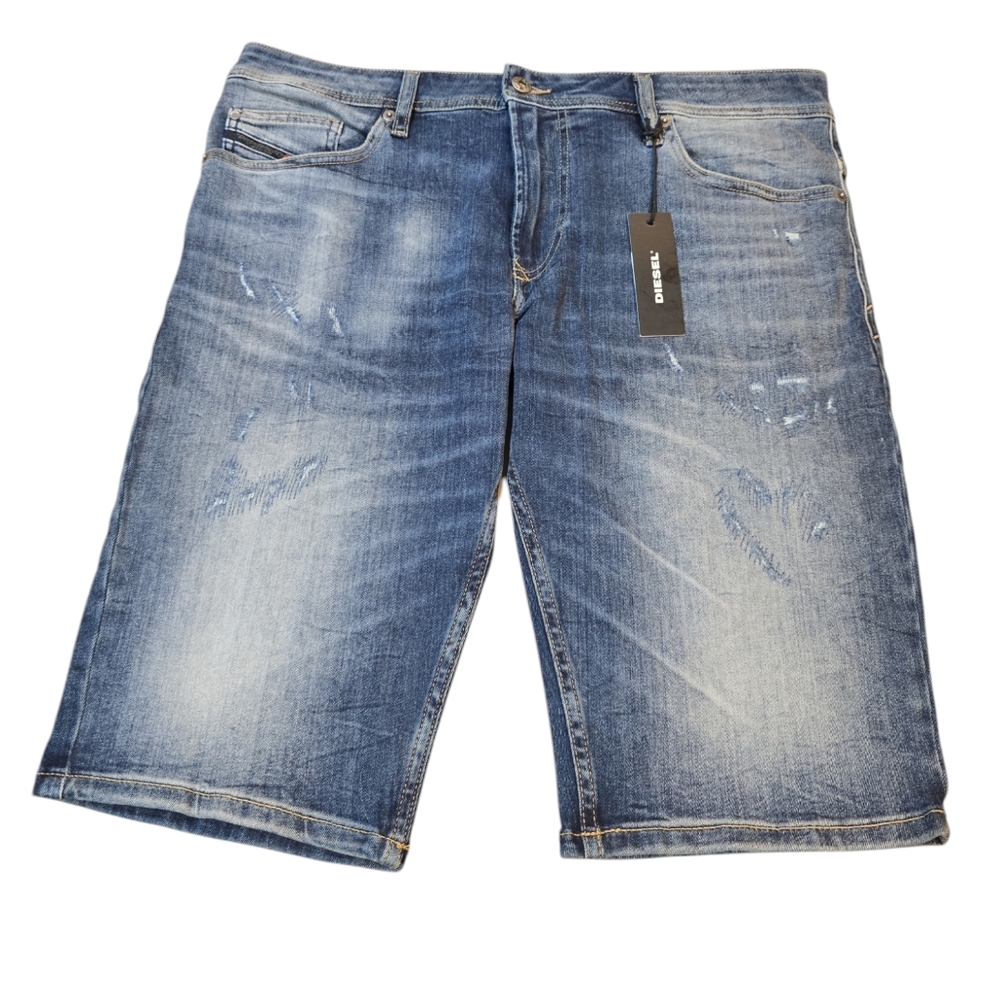DIESEL THASHORT Denim Shorts in Blue Size W 34